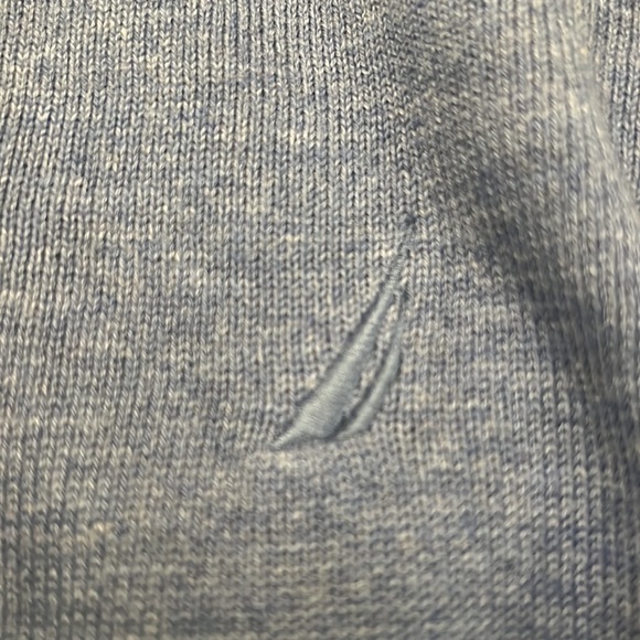 Heather Blue Nautica sweater - Picture 3 of 4